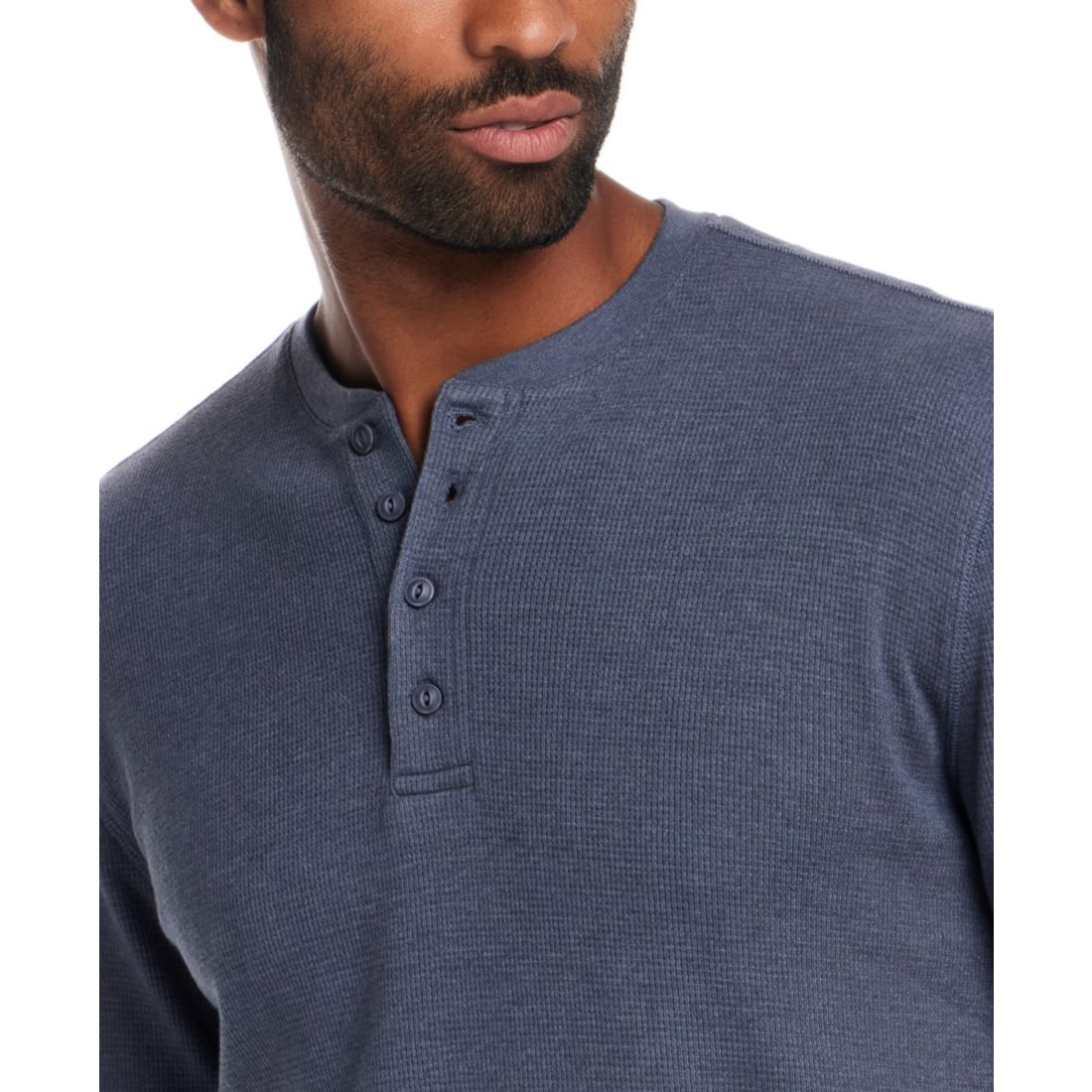 Weatherproof Vintage Men's Long Sleeve Waffle Henley Neck T-Shirt
