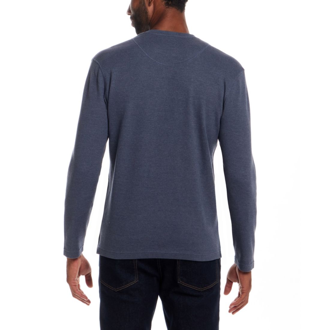 Weatherproof Vintage Men's Long Sleeve Waffle Henley Neck T-Shirt