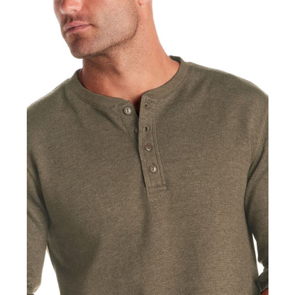Weatherproof Vintage Men's Long Sleeve Waffle Henley Neck T-Shirt