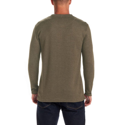 Weatherproof Vintage Men's Long Sleeve Waffle Henley Neck T-Shirt