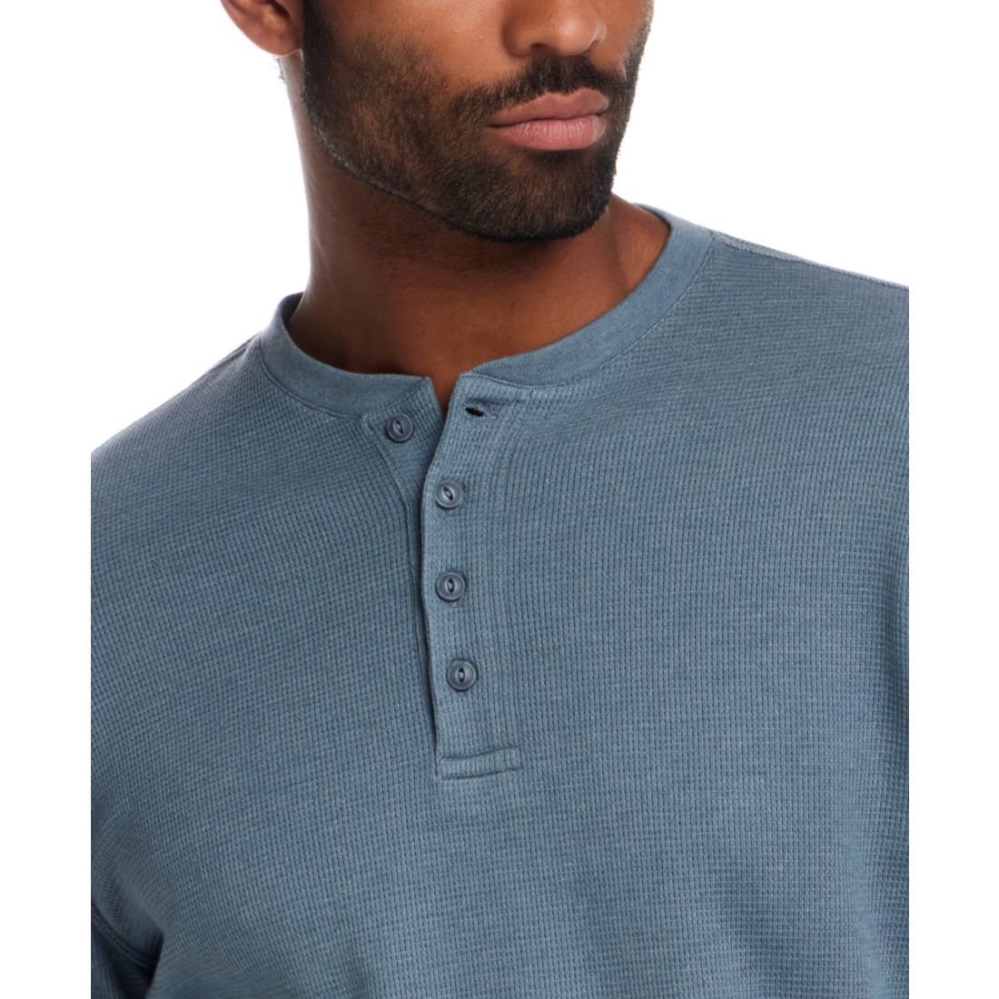 Weatherproof Vintage Men's Long Sleeve Waffle Henley Neck T-Shirt