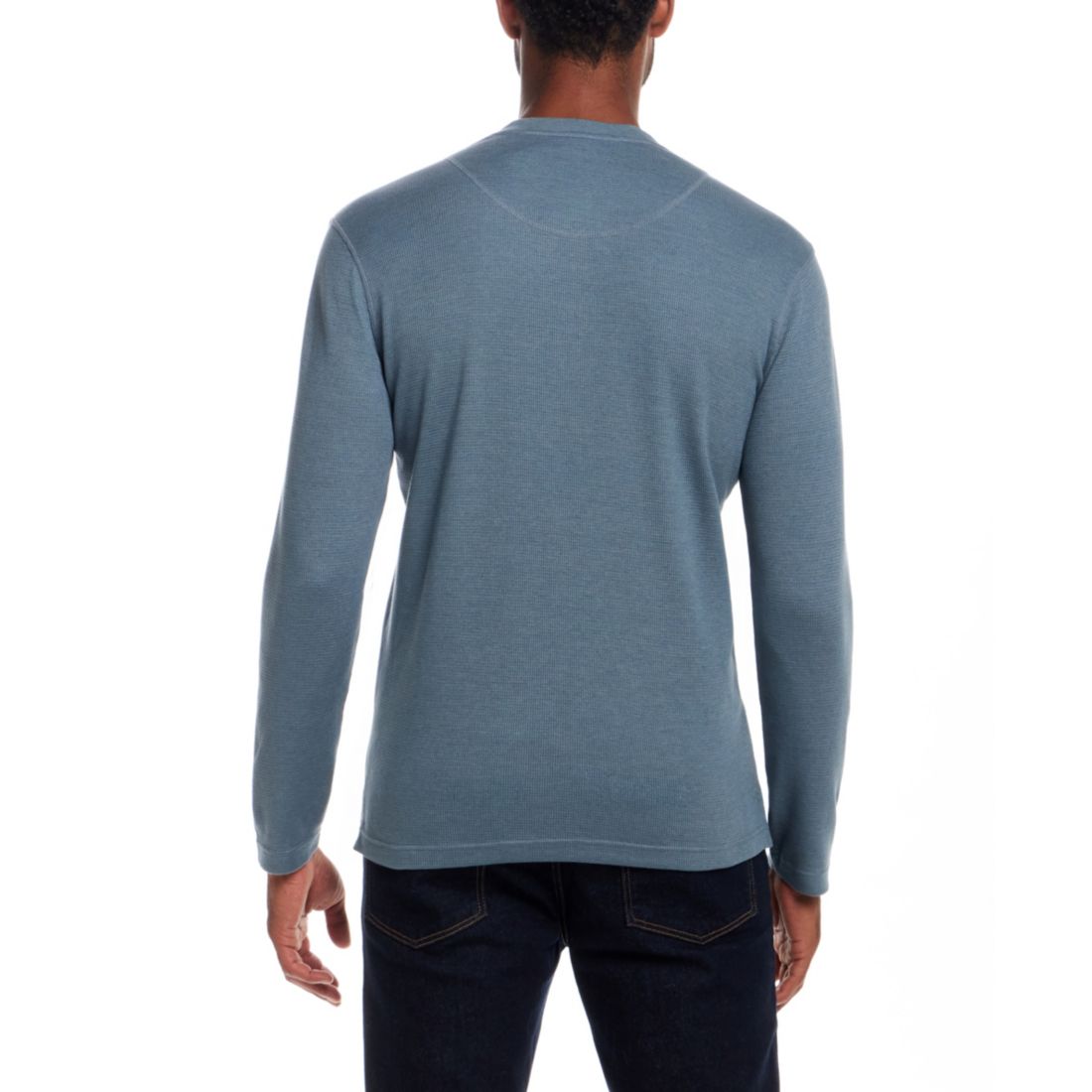 Weatherproof Vintage Men's Long Sleeve Waffle Henley Neck T-Shirt