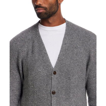 Weatherproof Vintage Men's Waffle Donegal Cardigan Sweater