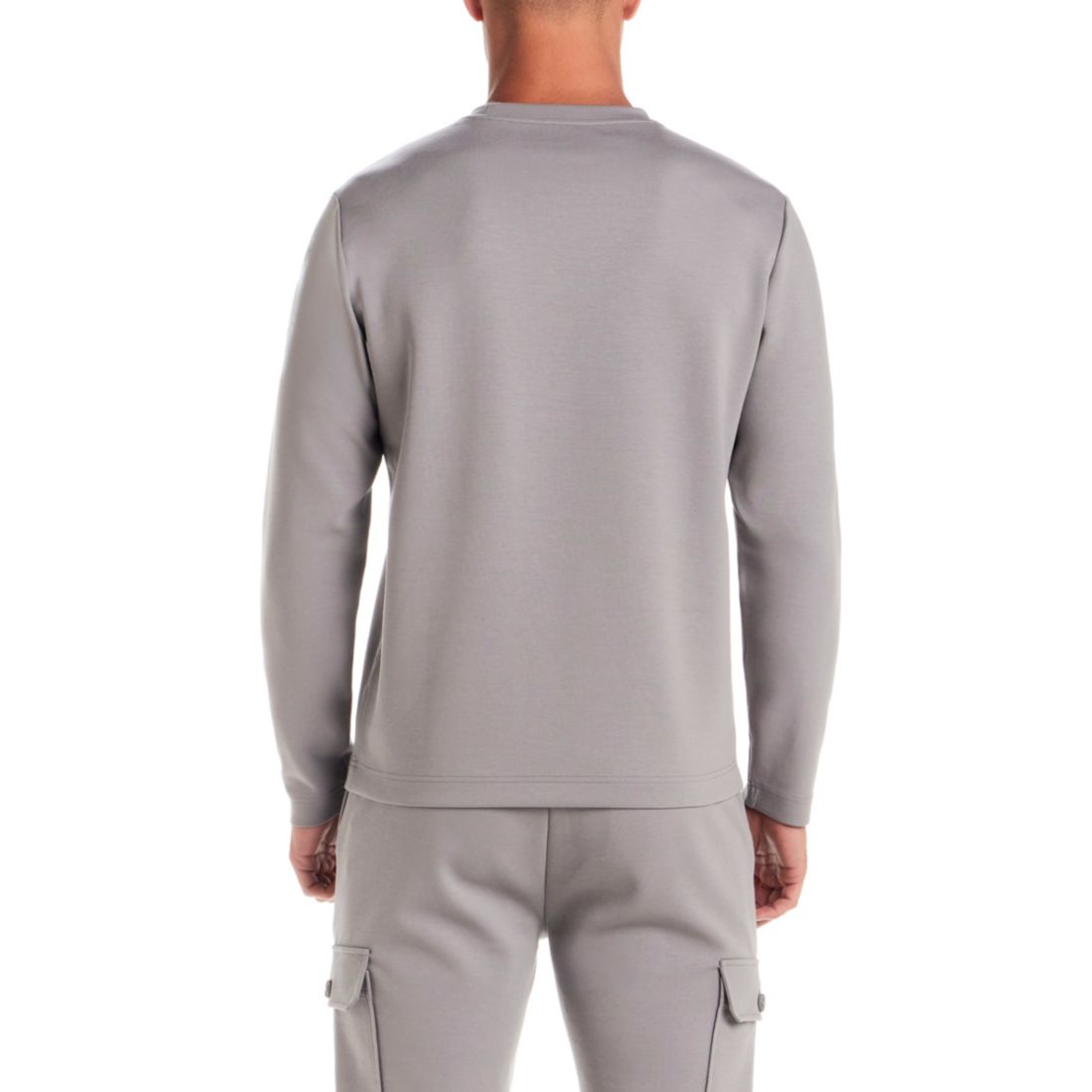 Vintage & Black Men's Crewneck Long- Sleeve T-Shirt
