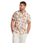 Weatherproof Vintage Men's Short Sleeve Print Linen Cotton Shirt