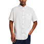 Weatherproof Vintage Men's Short Sleeve Print Linen Cotton Shirt