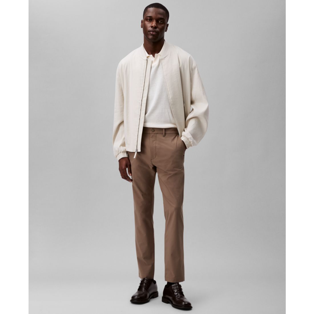 Calvin Klein Men's Slim-Fit Stretch Wrinkle-Resistant Tech Pants