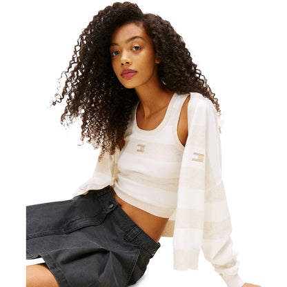 Tommy Jeans Women's Cotton Canvas Pleated Mini Skirt