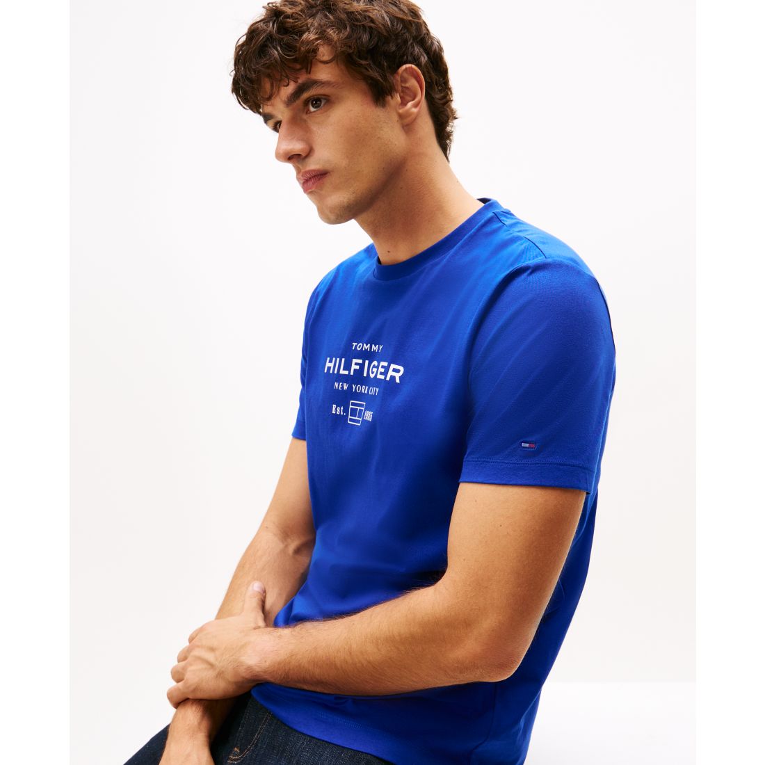 Tommy Hilfiger Hilfiger Men's Logo Cotton T-Shirt