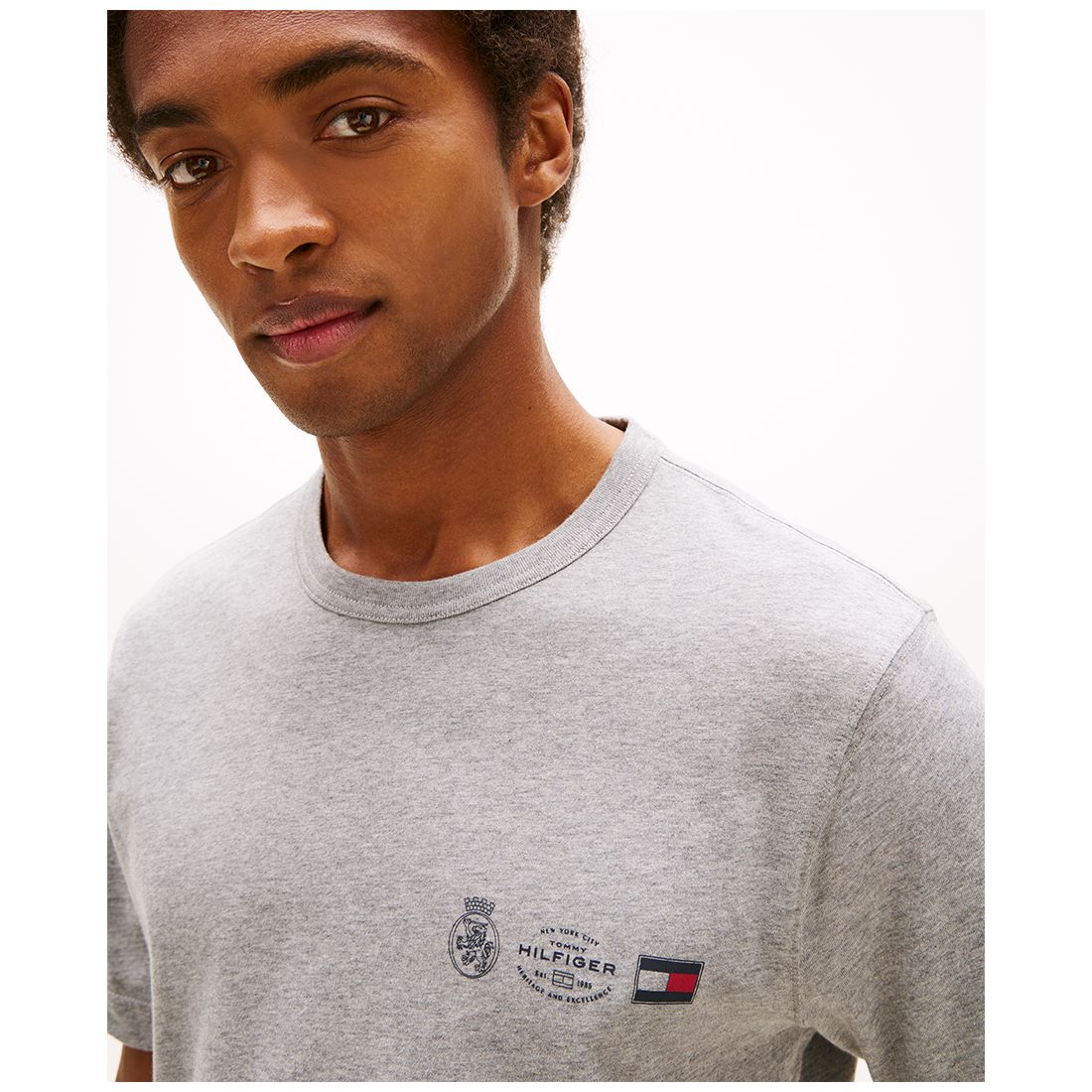 Tommy Hilfiger Men's Small Crest Outline T-shirt