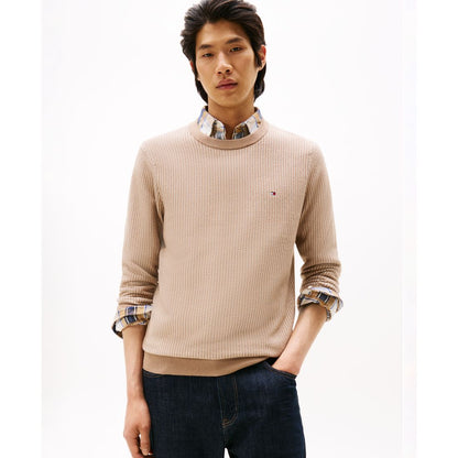 Tommy Hilfiger Men's Crewneck Two-Tone Cotton Cashmere Sweater
