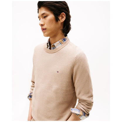 Tommy Hilfiger Men's Crewneck Two-Tone Cotton Cashmere Sweater