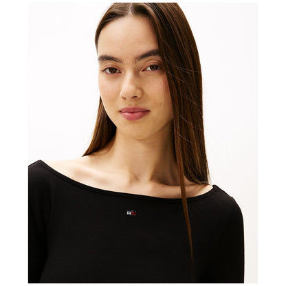 Tommy Jeans Women's Bling Flag Logo Long-Sleeve Mini Dress