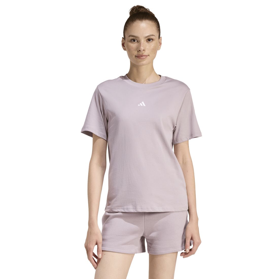 adidas Women's Short-Sleeve Cotton Crewneck Logo T-Shirt