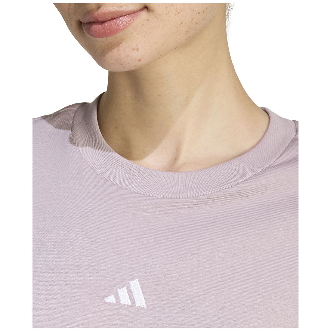 adidas Women's Short-Sleeve Cotton Crewneck Logo T-Shirt