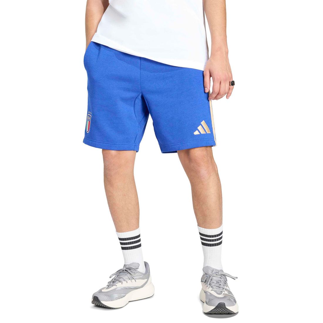 adidas Men's Italy Dna Drawstring Fleece Shorts