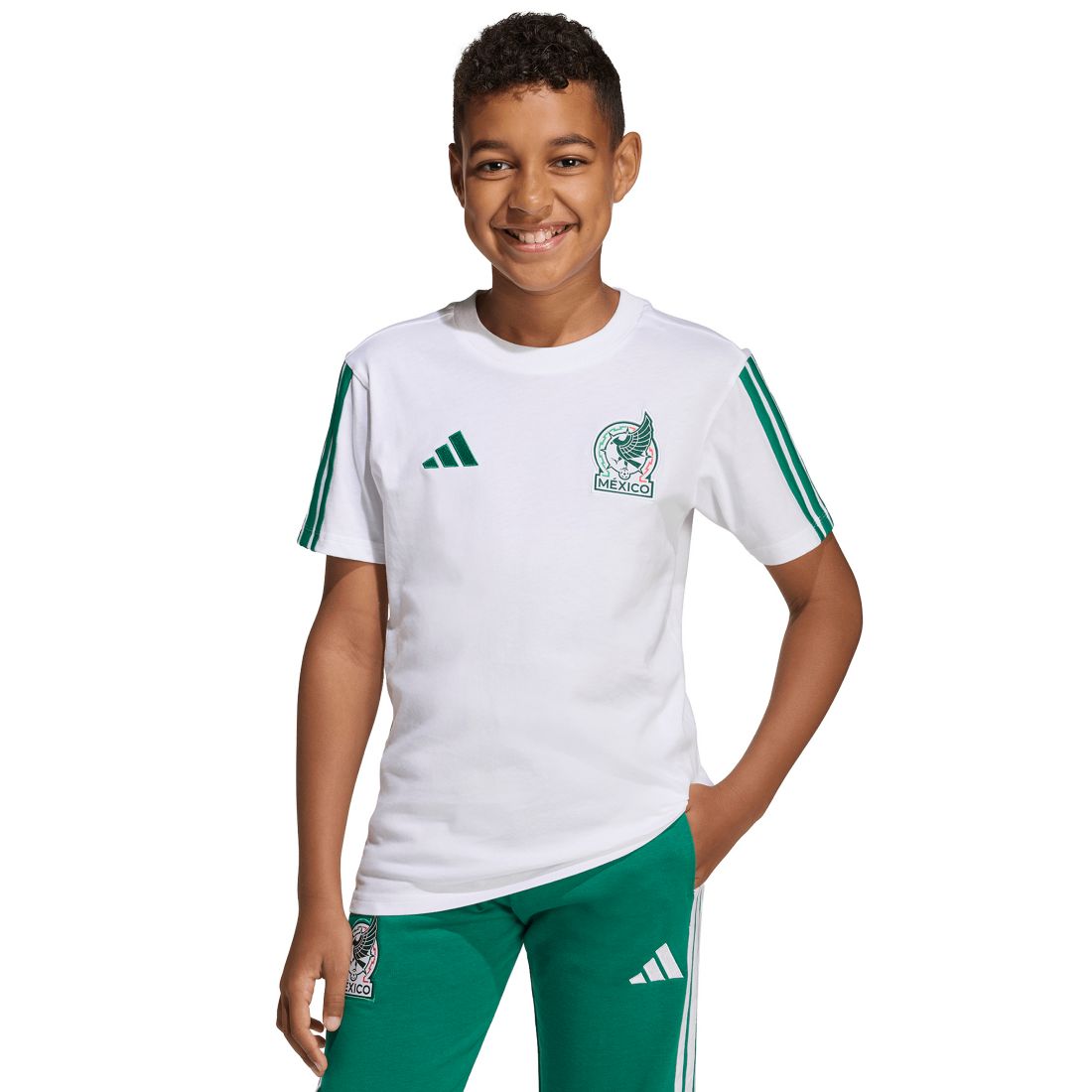 adidas Big Boys' and Big Girls' Mexico Dna Short-Sleeve T-Shirt