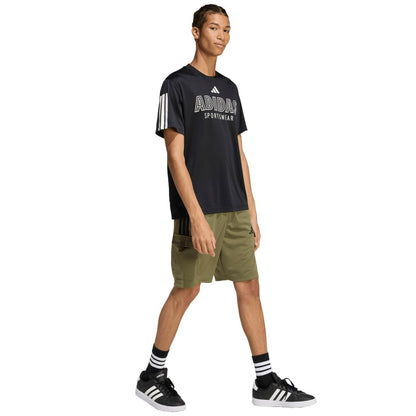 adidas Men's House Tiro Cargo Shorts - Crystal Linen / Black