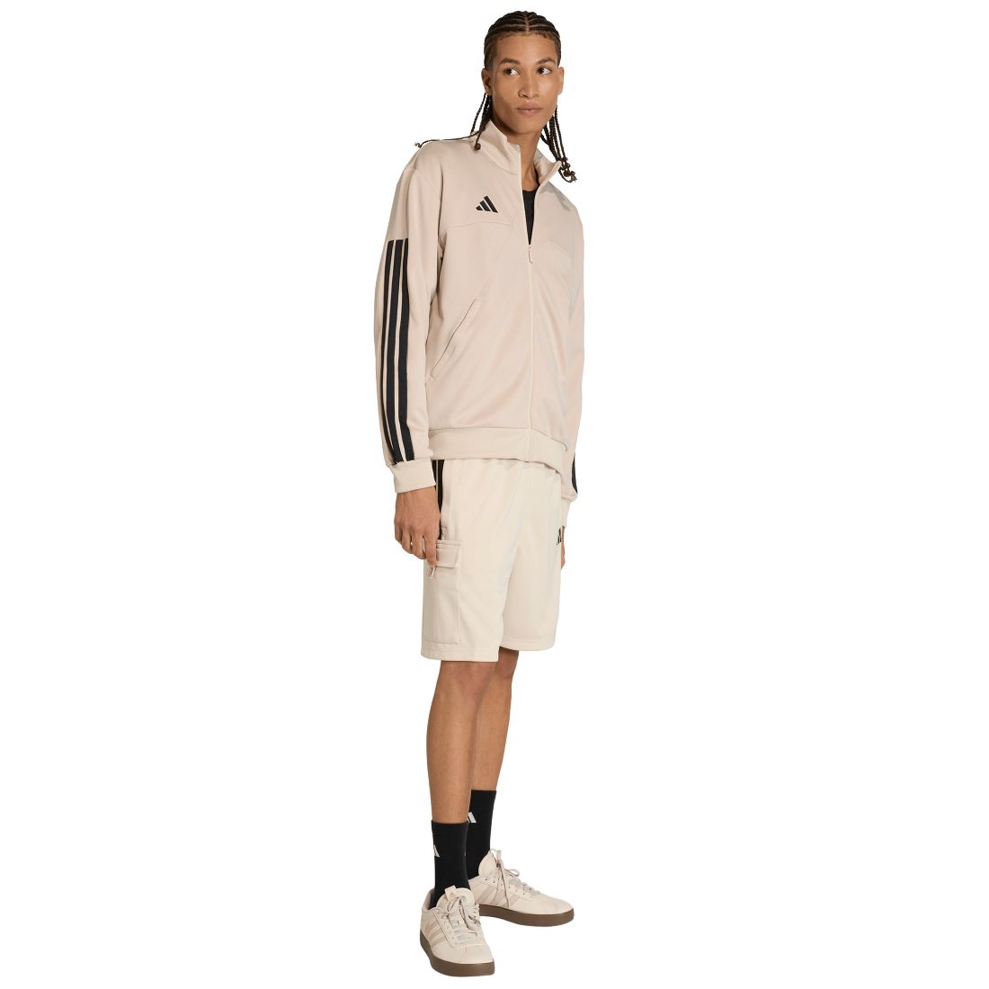 adidas Men's House Tiro Cargo Shorts - Crystal Linen / Black