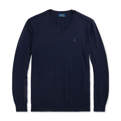 Polo Ralph Lauren Men's Big & Tall Washable Wool V-Neck Sweater