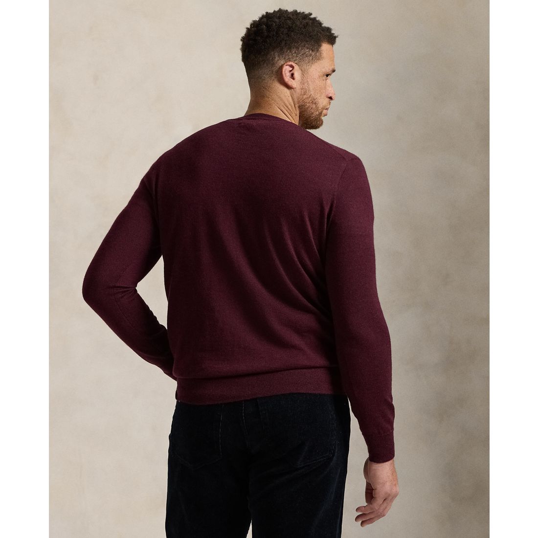 Polo Ralph Lauren Men's Big & Tall Washable Wool V-Neck Sweater