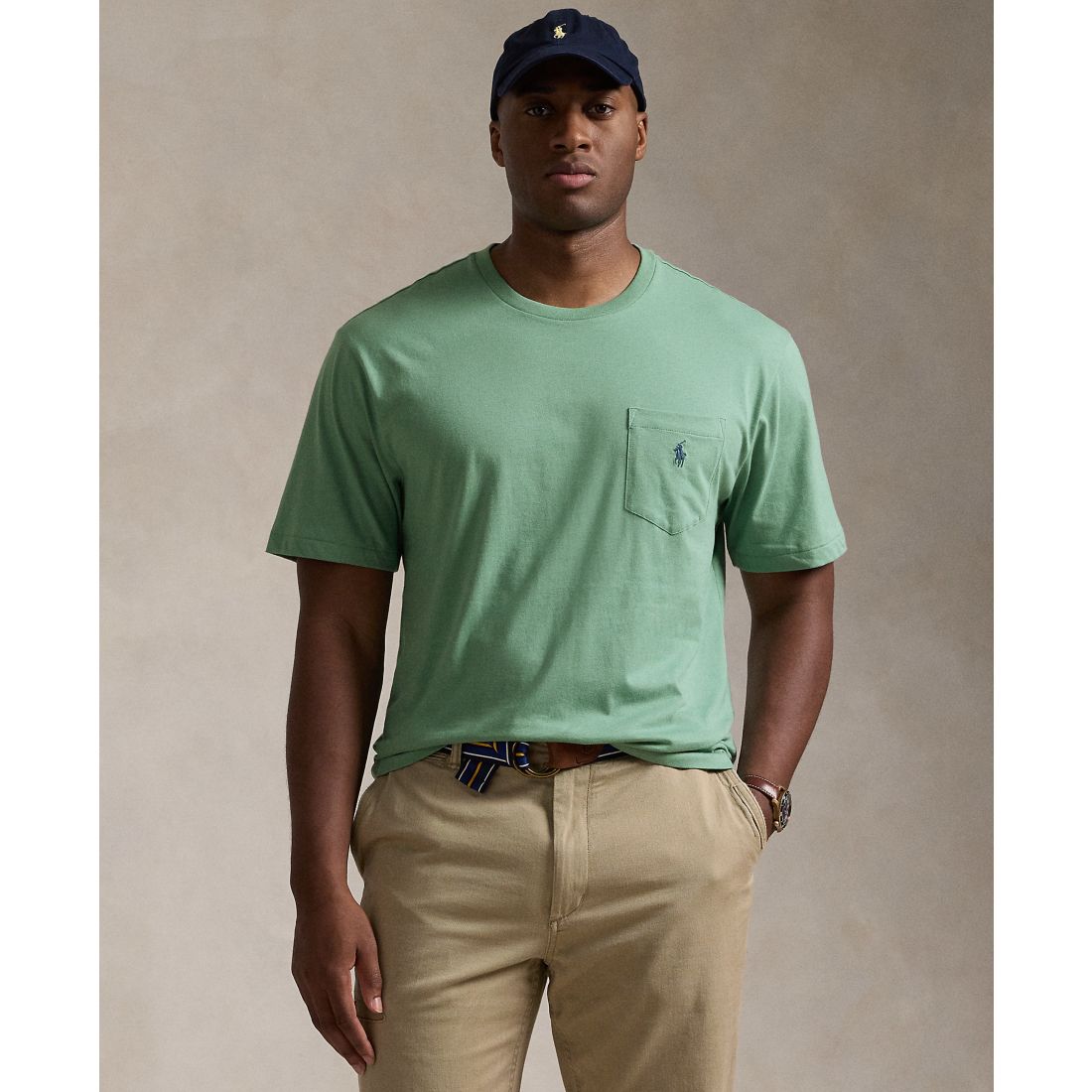 Polo Ralph Lauren Men's Big & Tall Crew-Neck Pocket T-Shirt