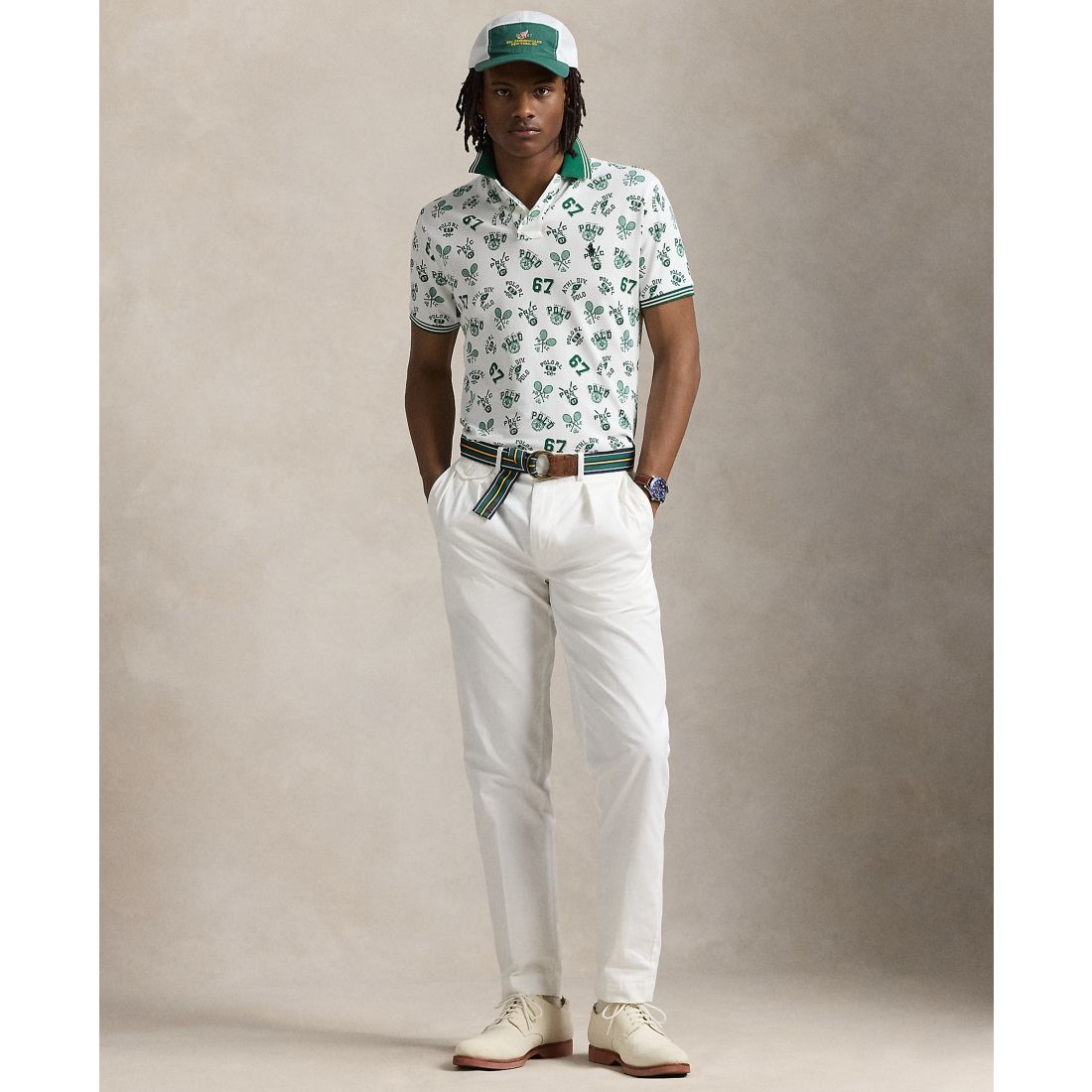 Polo Ralph Lauren Men's Classic-Fit Print Mesh Polo Shirt