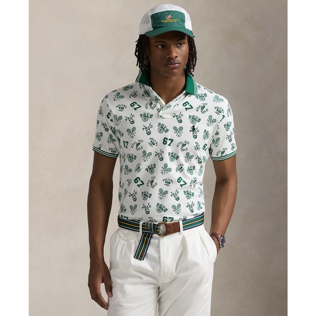 Polo Ralph Lauren Men's Classic-Fit Print Mesh Polo Shirt