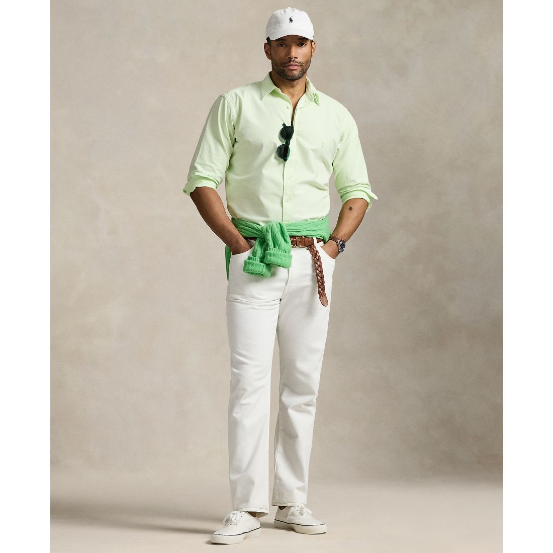 Polo Ralph Lauren Men's Big & Tall Mineral-Dyed Oxford Shirt