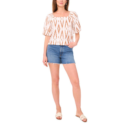 Vince Camuto Women's Square-Neck Puff-Sleeve Blouse