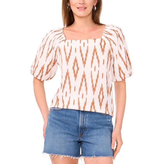 Vince Camuto Women's Square-Neck Puff-Sleeve Blouse