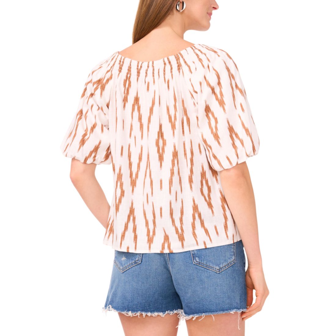 Vince Camuto Women's Square-Neck Puff-Sleeve Blouse