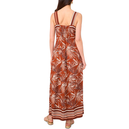 Vince Camuto Women's Printed Square-Neck Sleeveless Maxi Dress