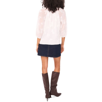 Vince Camuto Women's Embroidered Raglan-Sleeve Blouse