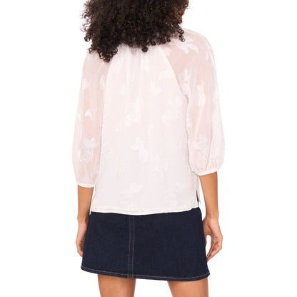 Vince Camuto Women's Embroidered Raglan-Sleeve Blouse