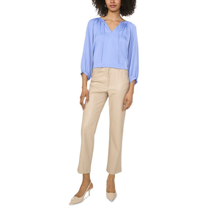 Vince Camuto Women's Tie-Neck Peasant-Sleeve Blouse