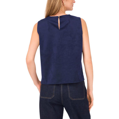 Vince Camuto Women's Faux-Suede Sleeveless Top