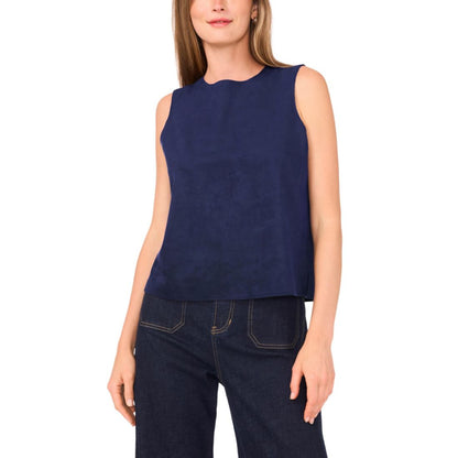 Vince Camuto Women's Faux-Suede Sleeveless Top