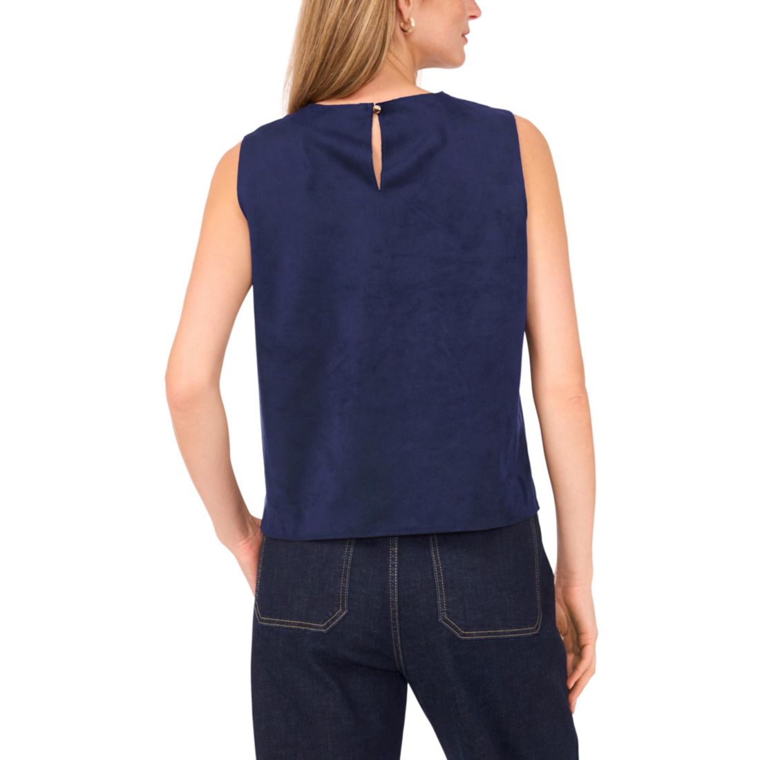 Vince Camuto Women's Faux-Suede Sleeveless Top
