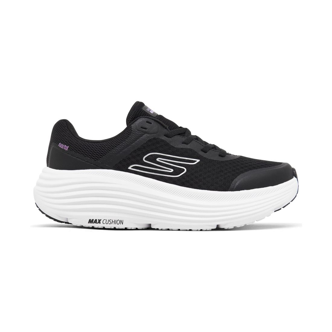 Skechers Women's Max Cushioning Endeavour Athletic Running Sneakers - Black, White