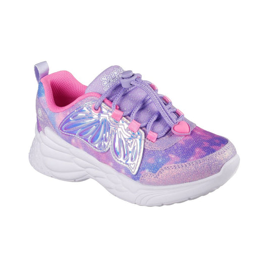 Skechers Little Girls Dream Racer - Wing Brites Light-Up Casual Sneakers from Finish Line