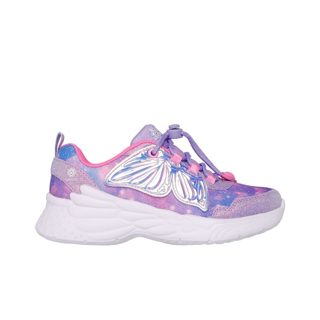 Skechers Little Girls Dream Racer - Wing Brites Light-Up Casual Sneakers from Finish Line