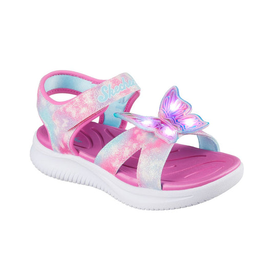 Skechers Little Girls Jumpsters Sandal - Butterfly Brights Light-Up Sandals from Finish Line