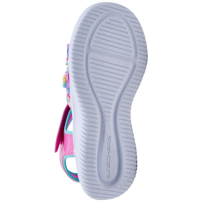 Skechers Little Girls' Jumpsters Sandal - Tie Dye BFFs Sandals from Finish Line - Pink, Multi