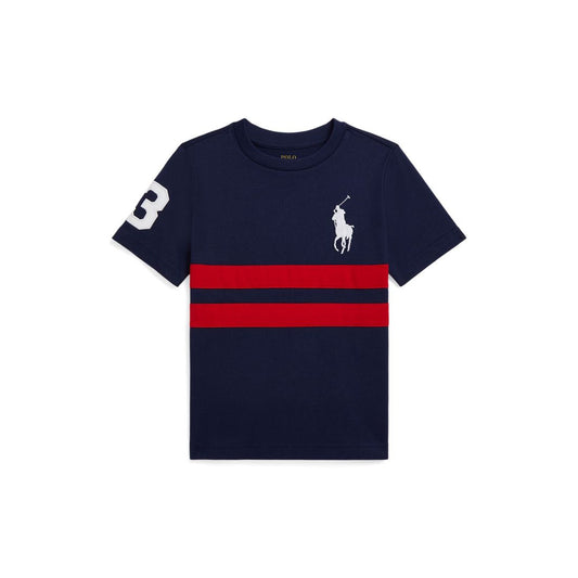 Polo Ralph Lauren Toddler and Little Boys Big Pony Heavyweight Cotton Jersey T-Shirt - Orange, Navy