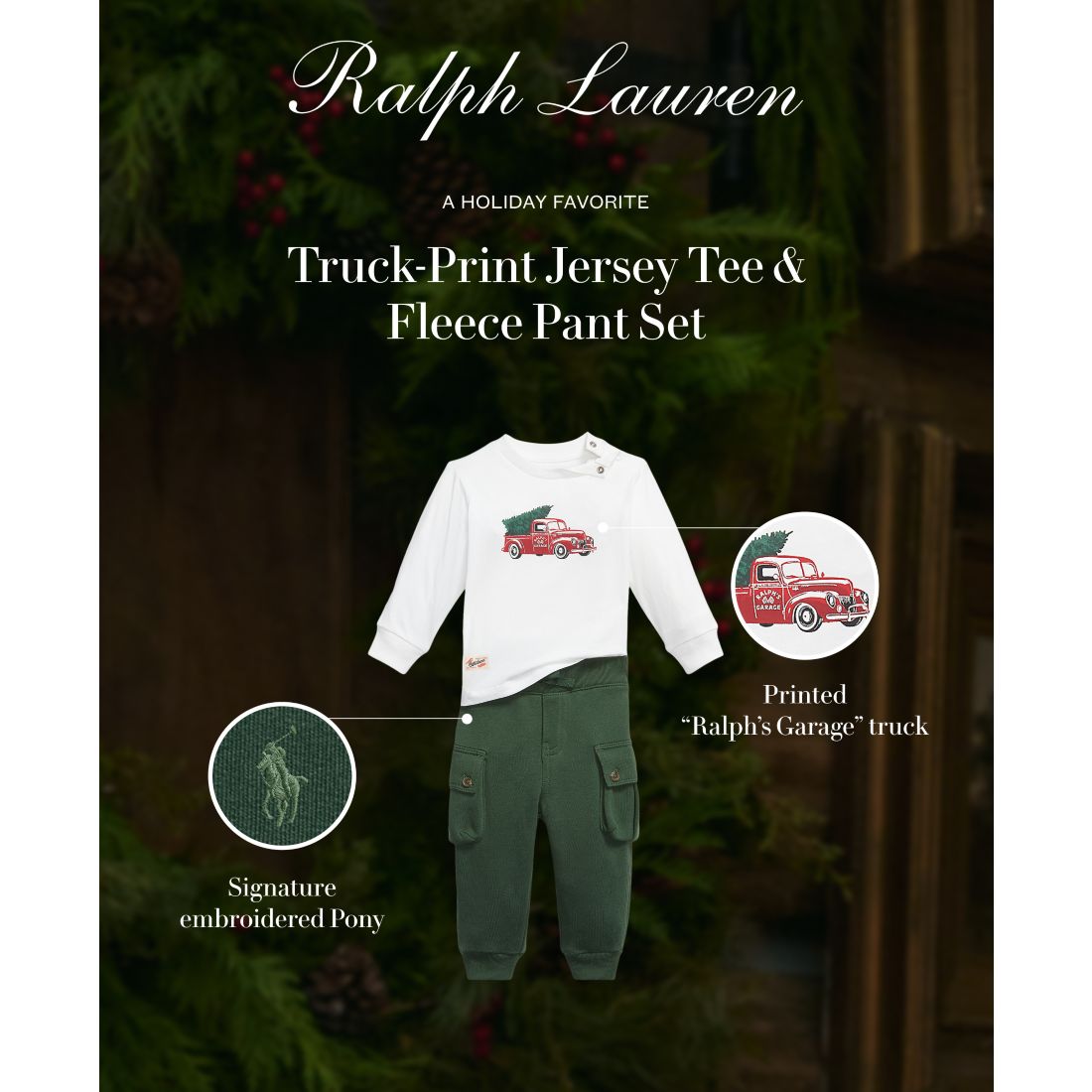 Polo Ralph Lauren Baby Boy 2-Piece T-Shirt and Pants Set