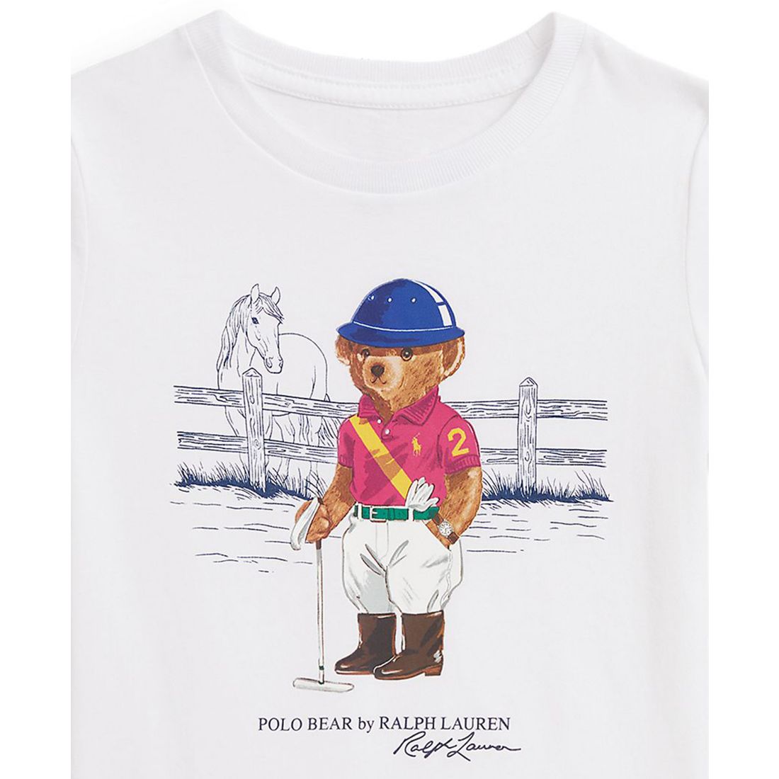 Polo Ralph Lauren Girls 2T-6X Polo Bear Printed T-Shirt