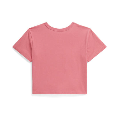 Polo Ralph Lauren Girls' 7-16 Polo Bear Crewneck Jersey Boxy T-Shirt