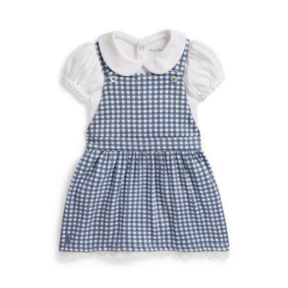 Polo Ralph Lauren Baby Girls' Cotton Bodysuit and Gingham Dress, 2-Piece Set