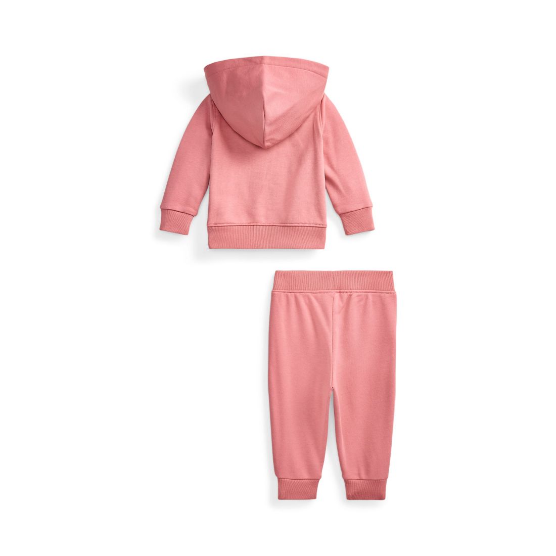 Polo Ralph Lauren Baby Girls' Eyelet-Trim Long-Sleeve Hoodie and Jogger Pants, 2-Piece Set